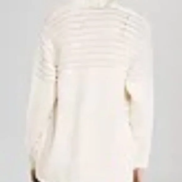 Sandro Gisele Fringe Trim Knit Cardigan Sweater - Picture 2 of 5